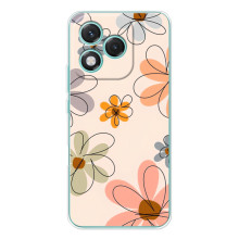 Чохол з квітковим принтом на Модель телефону українськими буквами та цифрами буде виглядати так: Хуавей Хонор 400 Лайт. (Кольорові квіти)