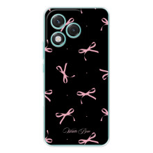 Чехол с бантиками на Хуавей Хонор 400 Лайт – Банты на черном