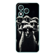 Чохол з принтом стильні тварини для Модель телефону українськими буквами та цифрами буде виглядати так: Хуавей Хонор 400 Лайт. (Овечка в окулярах)