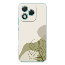 Силконовий чохол з принтом в квітах на Huawei Honor 400 Lite – Монстера зелена