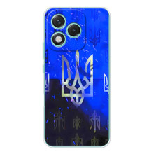 Чехол с украинским гербом на Huawei Honor 400 Lite (Гербы на синем)