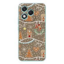 Новогодние, Праздничные Чехлы для Huawei Honor 400 Lite - 2024 год (Новогодние пряники)