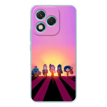 Силіконовый Чохол на Huawei Honor 400 Lite з картинкою Brawl Stars (Персонажі на заході сонця)