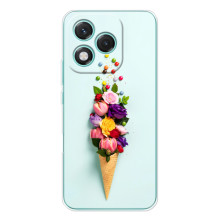 Чехлы с тематикой "ЦВЕТЫ" на Huawei Honor 400 Lite (Цветок-мороженное)