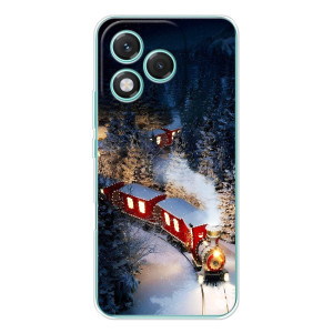 Силіконовий бампер на різдво для Huawei Honor 400 Lite (Потяг)