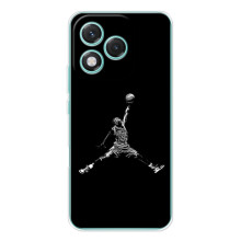 Силіконовый Чохол Nike Air Jordan на Модель телефону українськими буквами та цифрами виглядатиме так: Хуавей Хонор 400 Лайт. (Джордан)