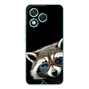 Силиконовый Чехол с Енотами на Huawei Honor 400 Lite – Стильный Енот