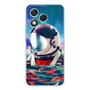 Силиконовый Чехол с принтом "Космонавты" на Huawei Honor 400 Lite – Космонавт в воде