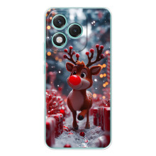 Яркий чехол для Huawei Honor 400 Lite с Зимними Оленятами – Олень среди подарков