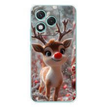 Яркий чехол для Huawei Honor 400 Lite с Зимними Оленятами