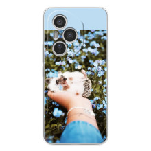 Чохли з зображенням різних тварин на Huawei Honor 400 Pro (Їжачок в руці)