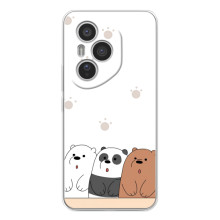 Чохли з зображенням різних тварин на Huawei Honor 400 Pro (Здивовані ведмедики)