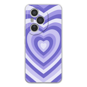 Чохли з тематикою "Маленькі Сердчеки" на Huawei Honor 400 Pro (Серце фіолет)