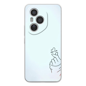 Чехлы (Знак сердечка) на Huawei Honor 400 Pro – Сердце на голубом