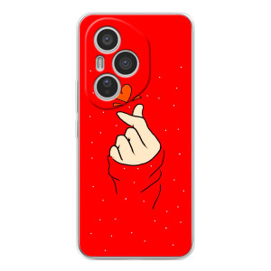 Чехлы (Знак сердечка) на Huawei Honor 400 Pro – Сердце на красном
