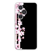 Чохол для Модель телефона "Huawei Honor 400 Pro" українськими буквами і цифрами буде виглядати так: **Хуавей Хонор 400 Про**. - з принтом (Дизайнерські) (AlphaPrint) (Квіточки)