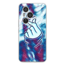 Чохол з принтом для Huawei Honor 400 Pro (AlphaPrint - Знак сердечка) (Радужне серце)