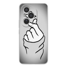 Чохол з принтом для Huawei Honor 400 Pro (AlphaPrint - Знак сердечка) (Значок Love)