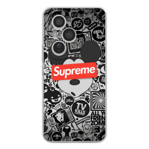 Чехол с Брендами одежды на Хуавей Хонор 400 Про – Supreme Маус