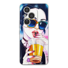 Чохол з картинкою Модні Дівчата Huawei Honor 400 Pro (Дівчина з коктейлем)