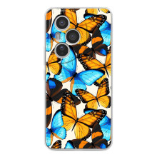 Чехол с принтом для Хуавей Онор 400 Про - (Прикольные) (AlphaPrint) (Яркие бабочки)