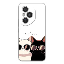 Чохол з малюнком кіт на Huawei Honor 400 Pro (Коти в окулярах)