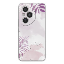 Чохол з квітковим принтом на Модель телефона "Huawei Honor 400 Pro" українськими буквами і цифрами буде виглядати так: **Хуавей Хонор 400 Про**. (Фіолетове листя)