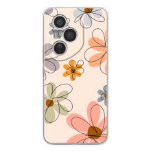 Чохол з квітковим принтом на Модель телефона "Huawei Honor 400 Pro" українськими буквами і цифрами буде виглядати так: **Хуавей Хонор 400 Про**. (Кольорові квіти)