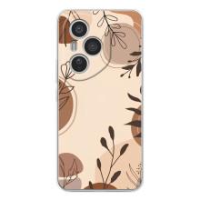 Чохол з квітковим принтом на Модель телефона "Huawei Honor 400 Pro" українськими буквами і цифрами буде виглядати так: **Хуавей Хонор 400 Про**. (Коричневі квіти)