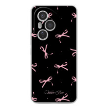 Чехол с бантиками на Хуавей Онор 400 Про – Банты на черном