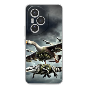 Чохол з мемами траралело тралала для Huawei Honor 400 Pro – Гусіні і крокоділо