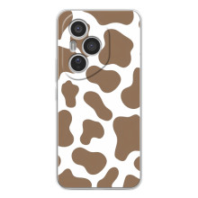 Чехол с принтом коровы на Хуавей Онор 400 Про – Коричневый принт