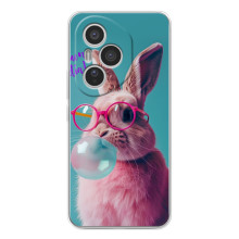 Чехол с принтом стильные животные для Хуавей Онор 400 Про (Кролик в очках)