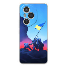 Чохол з українським воїном на Huawei Honor 400 Pro – Український прапор