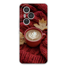 Чехол с уникальным дизайном «Осень с кофе» для Huawei Honor 400 Pro – Кофе на пледе
