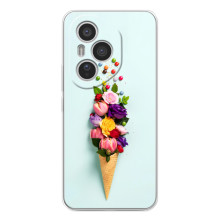 Чохли з тематикою "КВІТИ" на Huawei Honor 400 Pro (Квітка-морозиво)