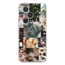 Різдвяні, Святкові Чохли для Модель телефона "Huawei Honor 400 Pro" українськими буквами і цифрами буде виглядати так: **Хуавей Хонор 400 Про**. (Різдвяний колаж)