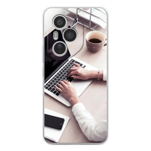 Силиконовый бампер (Работники) на Huawei Honor 400 Pro – Офисный работник
