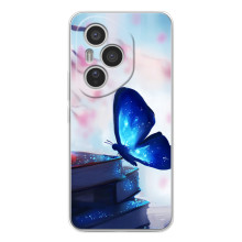 Силіконовий бампер з картинкою звірів для Huawei Honor 400 Pro (Метелик синій)