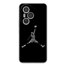 Силіконовый Чохол Nike Air Jordan на Модель телефону українськими буквами і цифрами буде: Хуавей Хонор 400 Про. (Джордан)