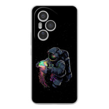 Силіконовый Чохол з принтом "Космонавти" на Huawei Honor 400 Pro (В руках земля)