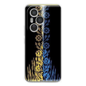 Силиконовый Чехол на Huawei Honor 400 Pro (Патриотическая вышиванка)