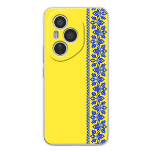 Силиконовый Чехол на Huawei Honor 400 Pro (Вышиванка на желтом)