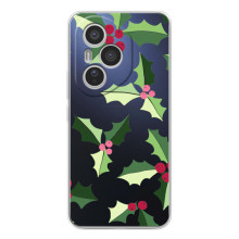 Зимні Чохли для Модель телефона "Huawei Honor 400 Pro" українськими буквами і цифрами буде виглядати так: **Хуавей Хонор 400 Про**. - прозорий фон (Різдвяний фон)