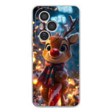 Яскравий чохол для Huawei Honor 400 Pro з Зимові Оленята – Олень з шарфом