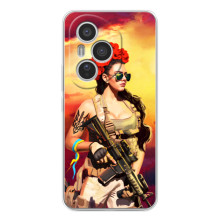 ЗСУ Чохли (TPU) для Huawei Honor 400 Pro (Жінка солдат)
