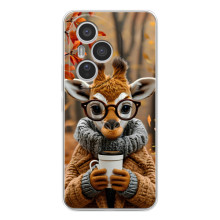 Друкований чохол 'Звірята з кавою' для Huawei Honor 400 Pro – Жираф з кавою
