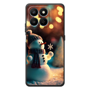 Чехлы на Новый Год Huawei Honor 400 Smart (Снеговик праздничный)