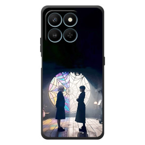 Чехлы с принтом Уэнсдей на Huawei Honor 400 Smart – Уэнсдей и Энди