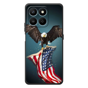 Чехол Флаг USA для Huawei Honor 400 Smart – Орел и флаг